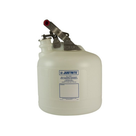 9.5 Litre Justrite Corrosive Waste Safety Can -12260