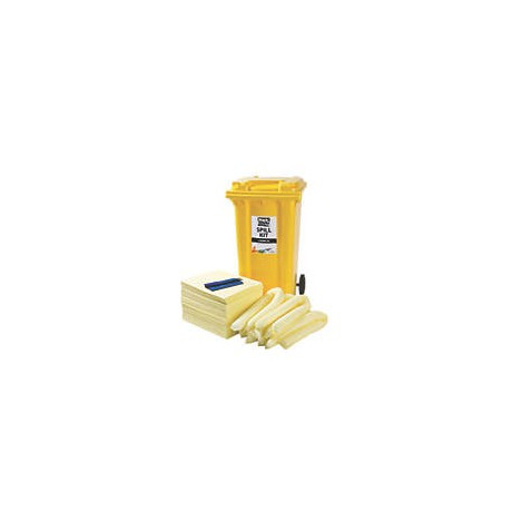 360 Ltr Oil Only Spill Kit - 2 Wheeled Bin