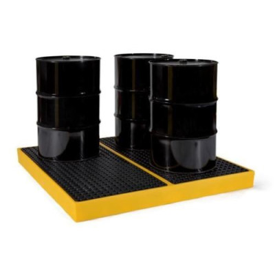 Prestige 4 Barrel Polyethylene Spill Pallet / Workfloor