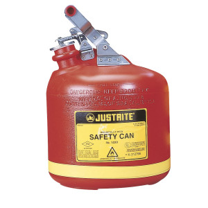 Justrite Type 1 9.5L Round Poly Can for flammables -14261