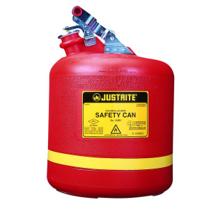 Justrite Type 1 19L Round Poly Can for flammables -14561
