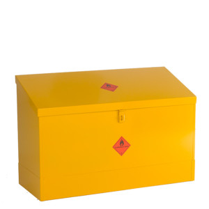 Flammable Liquids Storage Bin - Small with Sloping Lid  660-508mm x 609mm x 330mm