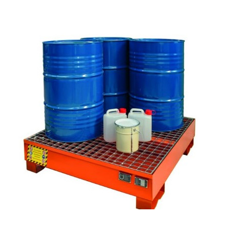 4 Drum Steel Spill Containment Pallet
