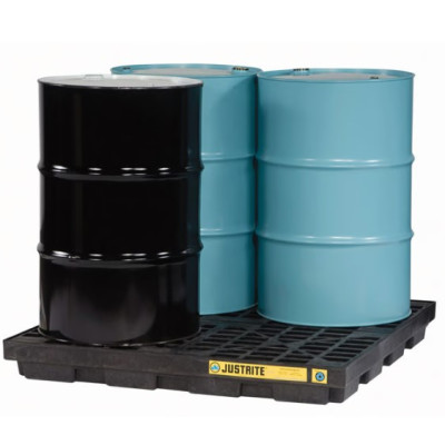 Justrite Low Profile 4 Drum Spill Pallet 185 Litres