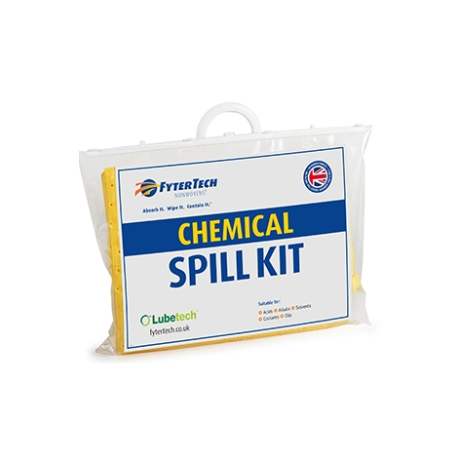 15 Ltr Chemical Spill Kit - Clip Closed Bag