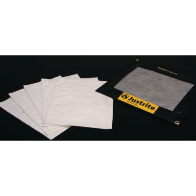 Justrite Drip Pads With 5 Sorbents 5L
