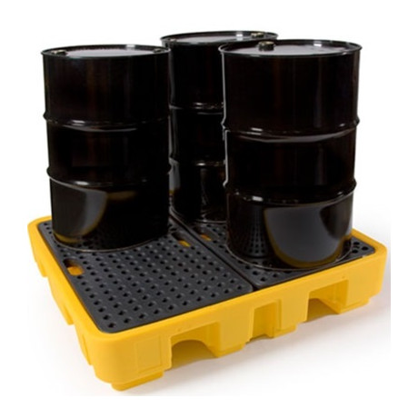 4-drum Polyethylene Spill Pallet