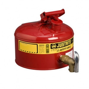 Justrite Laboratory Safety Can 9.5 litre with rigid tap 08902  -7225150Z
