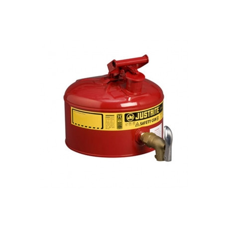 Justrite Laboratory Safety Can 9.5 litre with rigid tap 08902  -7225150Z