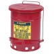 Solvent or Flammable waste container foot operated bin - 20 Litre Justrite 09100