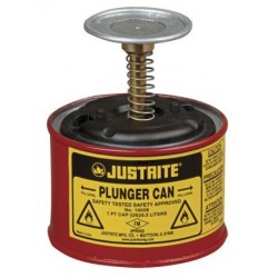 0.5 Litre Plunger Can for dispensing flammable liquids- Justrite10008