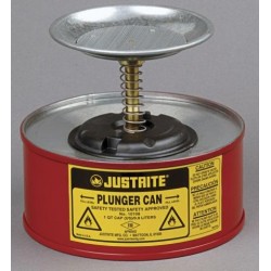 1 Litre Plunger Can for dispensing flammable liquids - Justrite 10108