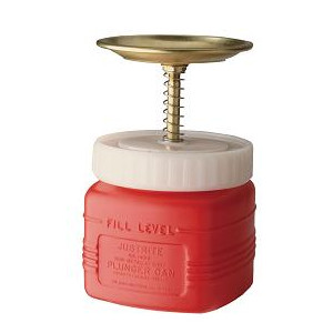 1 Litre Polyethylene Plunger Can for dispensing flammable liquids - 14018Z