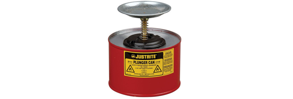 Justrite Plunger Cans